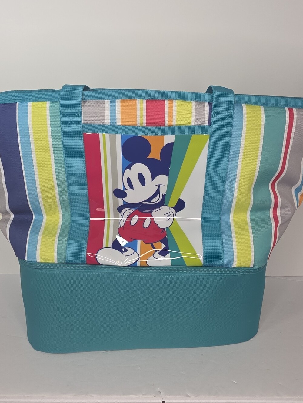 Disney Store Mickey Mouse Insulated Zip Cooler Tote Beach Picnic Bag